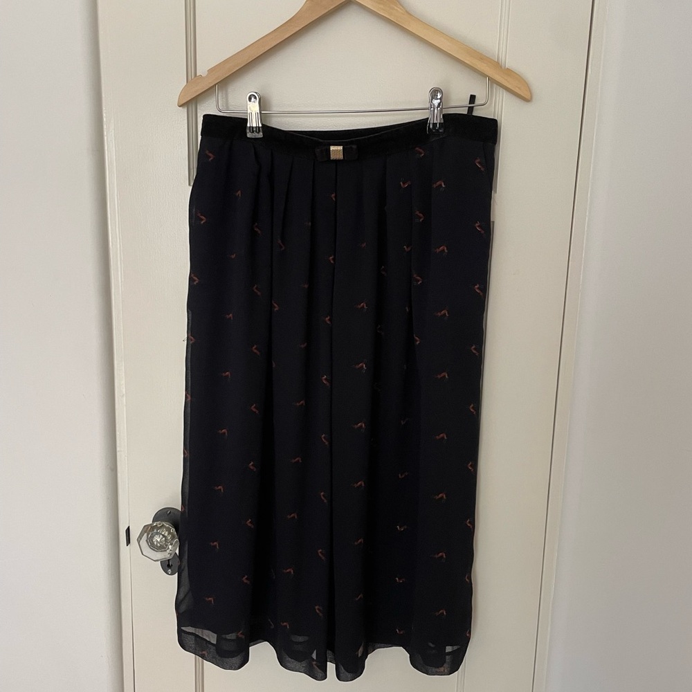 Claudie Pierlot navy midi skirt